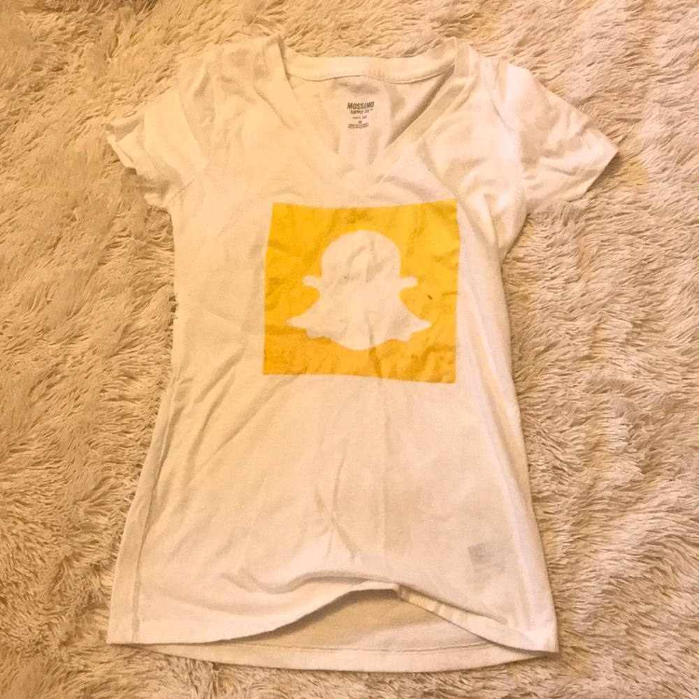 Snapchat logo shirt